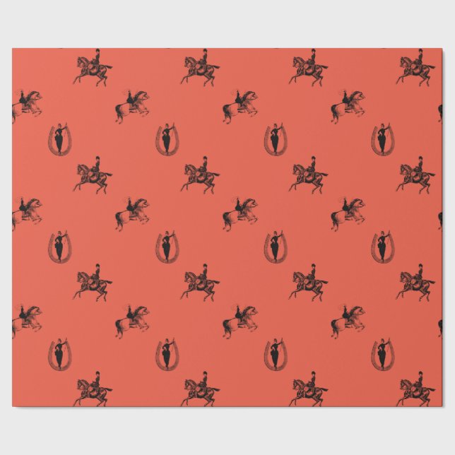 Presente Papel De Embalagem Para Mulheres Equestres Vitoria (Barra)