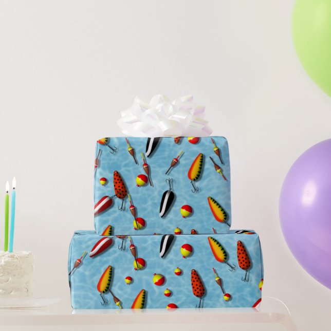 Presente Papel De Embalagem - Peitos De Pesca E Escuros (Presentes para festas)