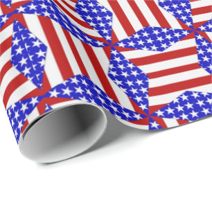 Presente PAPEL DE EMBALAGEM S2-GIFT PADRÃO DE Bandeira EUA