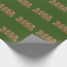 Papel de embalagem verde forte 3000