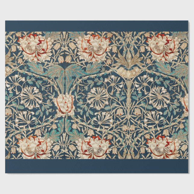 PRESENTE PAPEL DE EMBALAGEM: WILLIAM MORRIS: HONEYSUCKLE 18 (Aberto)