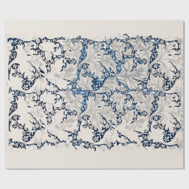 PRESENTE PAPEL DE EMBALAGEM: WILLIAM MORRIS : WALLFLOWER (Aberto)