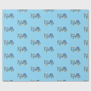 Presente Papel de emblema com cancer - Sinal de estrela - F