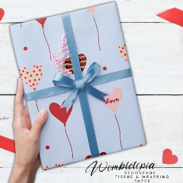 Presente Papel de emblema de calmante de coração com amor b