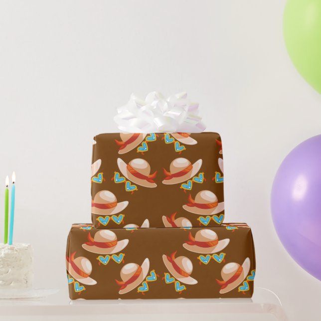 Presente Papel de emblema e óculos solares (Presentes para festas)