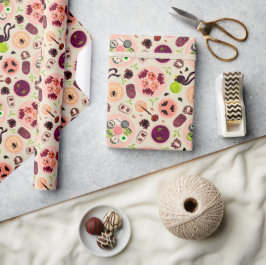 Presente Papel de embrulhamento da festa de chá de Hallowee