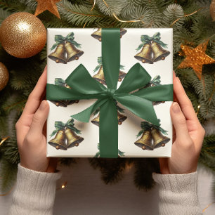 Presente Papel de embrulhamento das cintas de natal