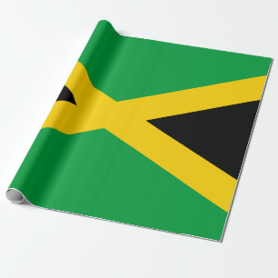 Presente Papel de embrulhamento de bandeiras jamaicano