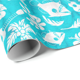 Presente Papel de embrulhamento de Batik no Havaí, na prai