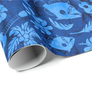Presente Papel de embrulhamento de Batik no Havaí, na prai