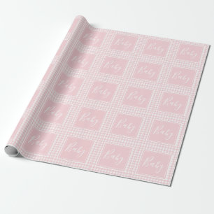 Presente Papel de embrulhamento de bebê, rosa, para durões
