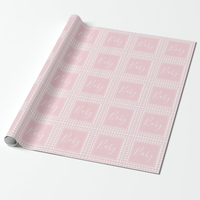 Presente Papel de embrulhamento de bebê, rosa, para durões (Desenrolado)