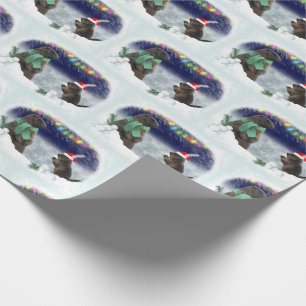 Presente Papel de embrulhamento de bola de neve