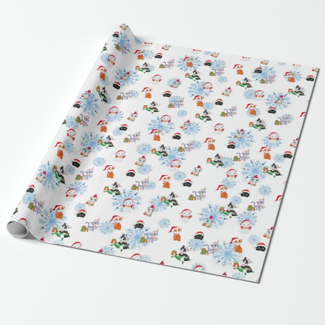 Presente Papel de embrulhamento de catmas (Desenrolado)