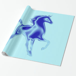 Presente Papel de embrulhamento de cavalos