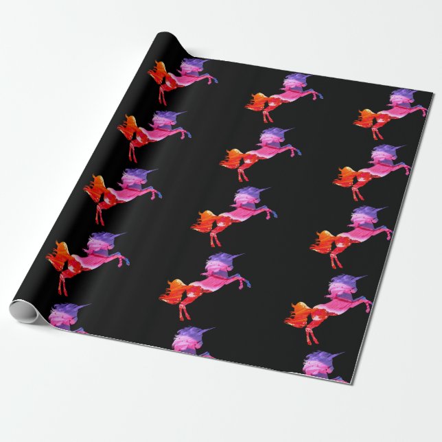 Presente Papel de embrulhamento de cavalos (Desenrolado)