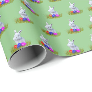 Presente Papel de embrulhamento de coelhinhos de páscoa gi