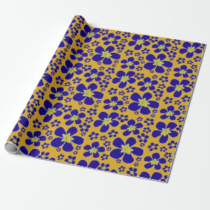Presente Papel de embrulhamento de Design primrose noturna