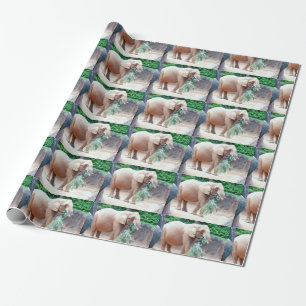 Presente Papel de embrulhamento de elefante