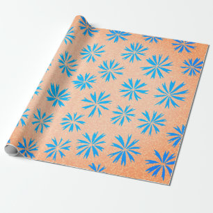 Presente Papel de embrulhamento de flores do oceano