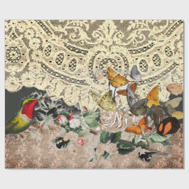 Presente Papel de embrulhamento de folhas e de folhas