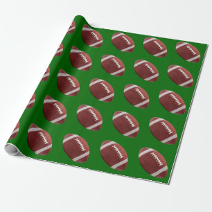 Presente Papel de embrulhamento de futebol