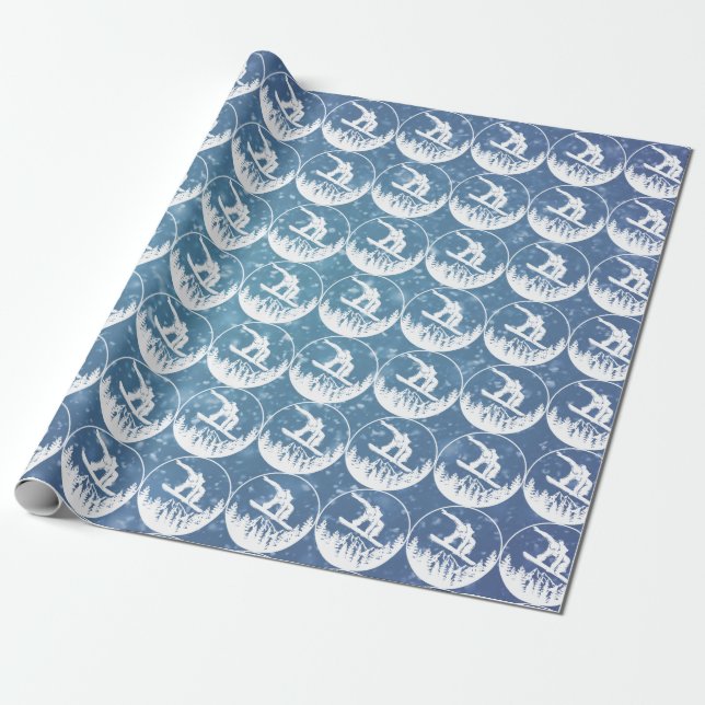 Presente Papel de embrulhamento de neve (Desenrolado)