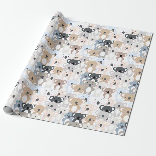 Presente Papel de embrulhamento de padrão Koala (Desenrolado)