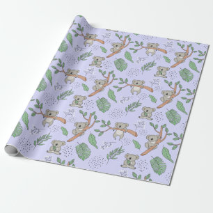 Presente Papel de embrulhamento de padrão Koala