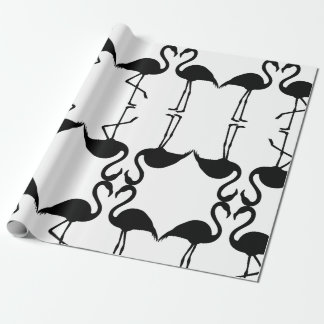 Presente Papel de embrulhamento de padrão preto Twin Flamin