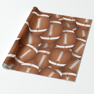 Presente Papel de embrulhamento de padrões de futebol