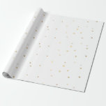 Presente Papel de embrulhamento de presentes Dourado Sparkl<br><div class="desc">Papel de enrolamento de Confetti Dourado Sparkle</div>