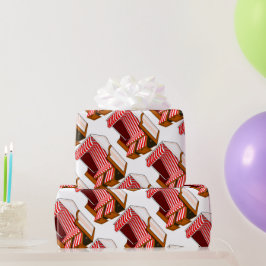 Presente Papel de embrulhamento de temas das cadeiras de pr