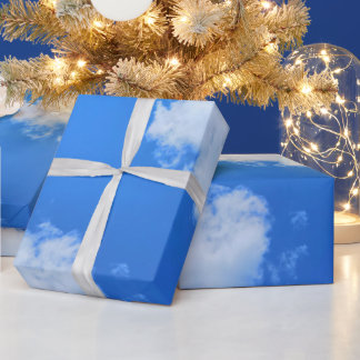 Presente Papel de embrulhamento do céu azul