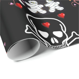 Presente Papel de embrulhamento do Halloween, Caveira