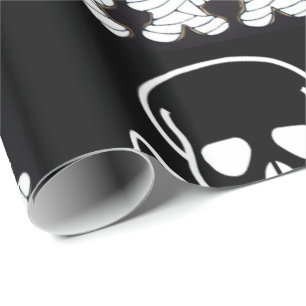 Presente Papel de embrulhamento do Halloween, Caveira