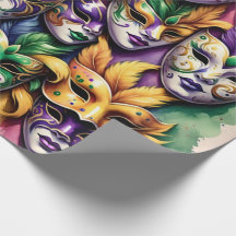 Papel de embrulhamento do Mardi Gras