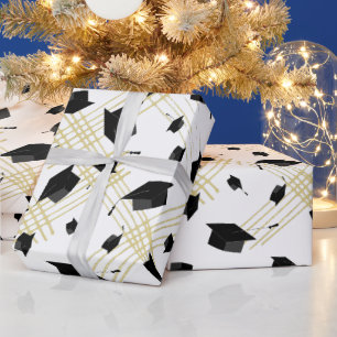 Presente Papel de embrulhamento do poço do Boné de formatur