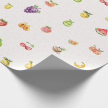 Papel de embrulhamento em fruta