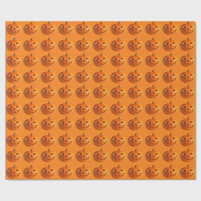 Presente Papel de embrulhamento Jack-O-Lanternas (Aberto)