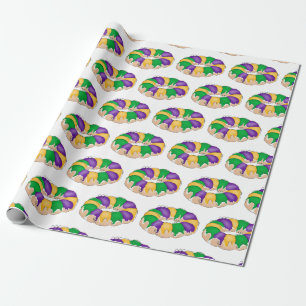 Presente Papel de embrulhamento King Cake