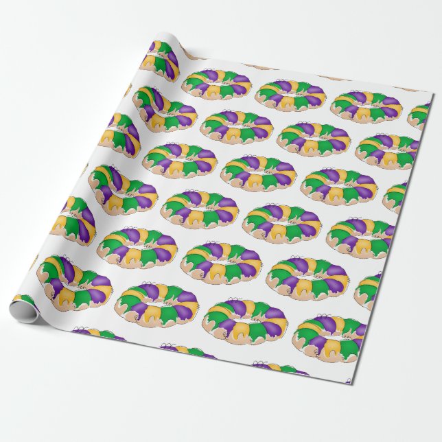 Presente Papel de embrulhamento King Cake (Desenrolado)