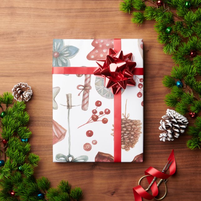 Presente Papel de embrulhamento para sonhos de pão de gengi (Presente de Natal)