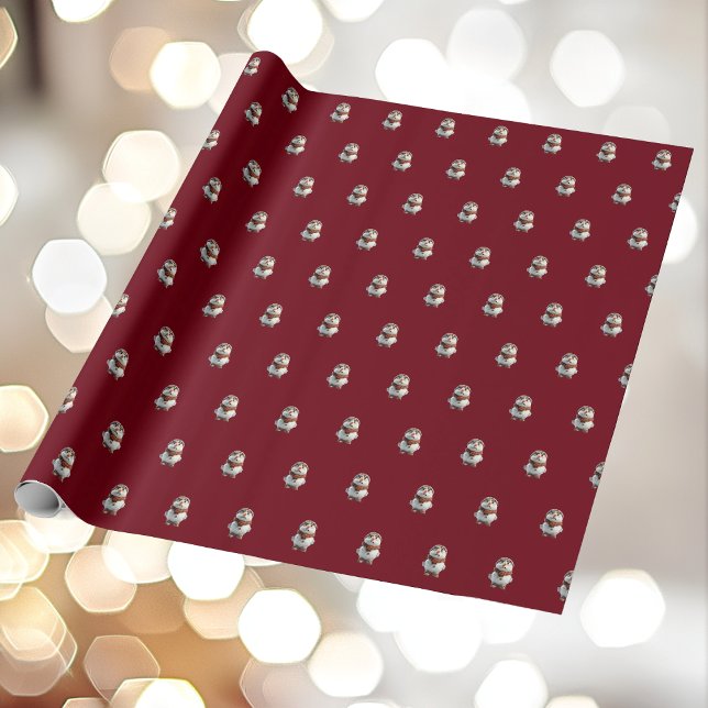 Presente Papel de embrulhamento Snowman (Criador carregado)