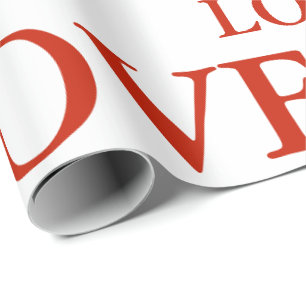 Presente Papel de empacotamento - AMOR