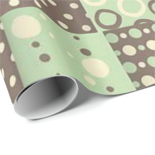 Presente Papel de empacotamento brilhante Castanho Verde