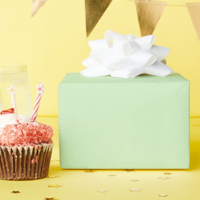 Presente Papel de empacotamento brilhante verde-chá (Festa de aniversário)