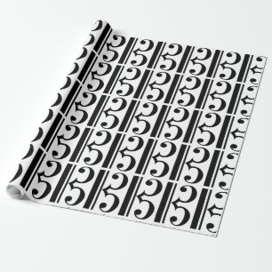 Presente Papel de empacotamento C-Clef