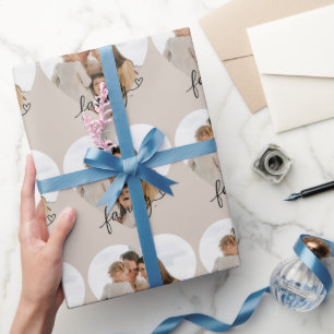 Presente Papel de empacotamento da família de fotos cardíac