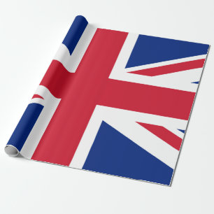 Presente Papel de empacotamento da Union Jack Matte, 30" x 